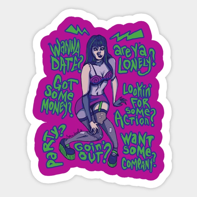 Frankenhooker Sticker by SophieJewel